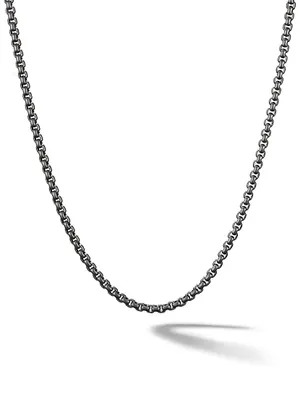 PVD-Coated Stainless Steel Box Chain Necklace