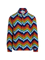 Charlie Chevron Wool Shirt Jacket