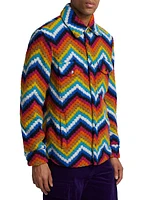 Charlie Chevron Wool Shirt Jacket