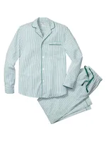 Emerald Ticking Striped Pajamas