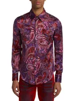 Stevie Silk Charmeuse Western Shirt