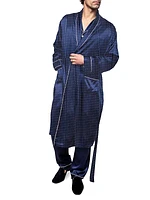 Polka Dot Silk Tie-Waist Robe