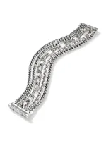 Multi-Row Chain Bracelet Sterling Silver