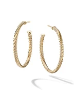 Cablespira Hoop Earrings in 18K Yellow Gold