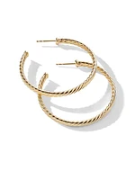 Cablespira Hoop Earrings in 18K Yellow Gold