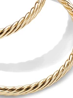 Cablespira Hoop Earrings in 18K Yellow Gold