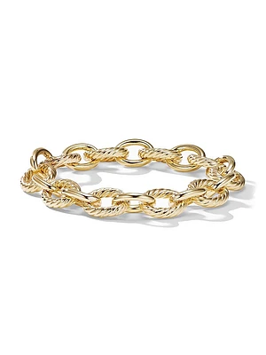 Oval Link Chain Bracelet 18K Yellow Gold