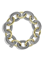 Oval Extra-Large Link Bracelet with Gold