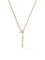 DY Madison Three Ring Chain Necklace 18K Yellow Gold