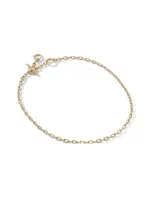 DY Madison Three Ring Chain Necklace 18K Yellow Gold