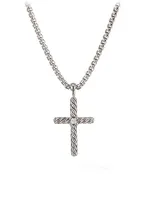 Cable Classics Cross Diamond Necklace