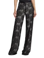 Sequined Lace Pants