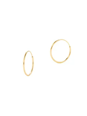 Cleo 14K Gold-Vermeil Hoop Earrings