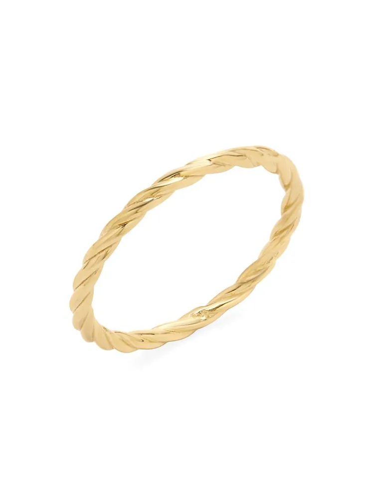 Liv 14K Yellow Gold Rope Ring