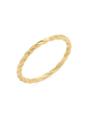 Liv 14K Yellow Gold Rope Ring