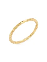 Liv 14K Yellow Gold Rope Ring