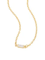 Eli 14K-Yellow-Gold Vermeil & 0.09 TCW Diamond Pendant Necklace