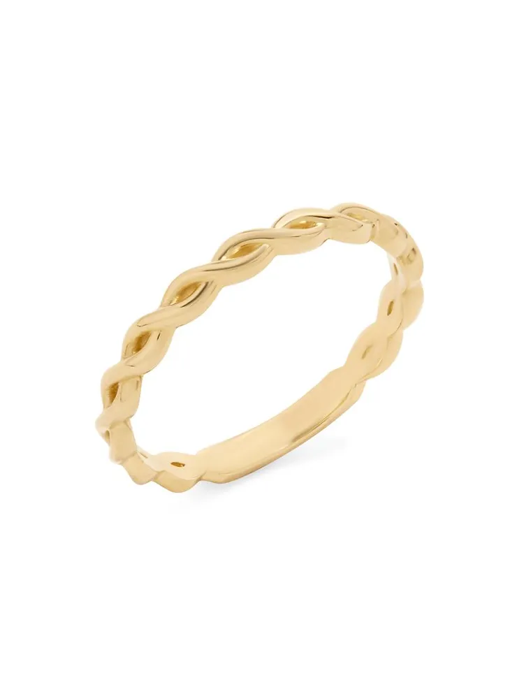 Julia 14K Yellow Gold Twist Ring