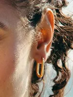 Aurora 14K Gold-Vermeil Hoop Earrings