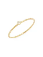 Eden 14K Yellow Gold & 0.05 TCW Diamond Ring