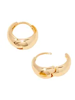 Aubrey 14K-Yellow-Gold Vermeil Tapered Huggie Hoop Earrings