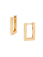 Delilah 14K-Yellow-Gold Vermeil Rectangular Hoop Earrings