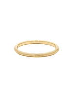 Iris 14K Gold Textured Band Ring