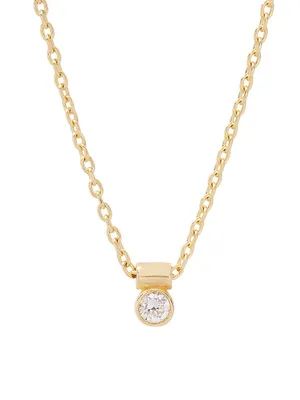 Coco 14K-Yellow-Gold Vermeil & 0.05 TCW Diamond Pendant Necklace