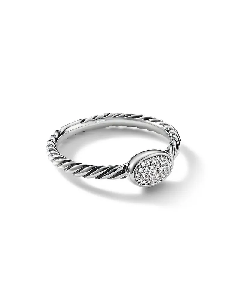 Cable Collectibles® Oval Ring With Diamonds