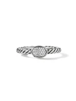 Cable Collectibles® Oval Ring With Diamonds