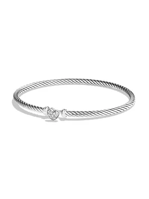 Cable Collectibles Heart Bracelet With Diamonds