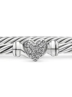 Cable Collectibles Heart Bracelet With Diamonds