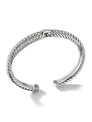 Cable Loop Bracelet with Pavé Diamonds