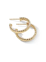 Cablespira® Hoop Earrings in 18K Yellow Gold