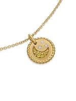 Cable Collectibles Moon And Stars 18K Gold & Diamond Necklace