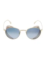 Cesarino 50MM Round Sunglasses