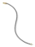 Box Chain Bracelet Sterling Silver