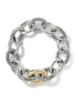 Oval Link Bracelet with 18K Yellow Gold