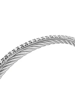 Crossover Bracelet with Diamonds