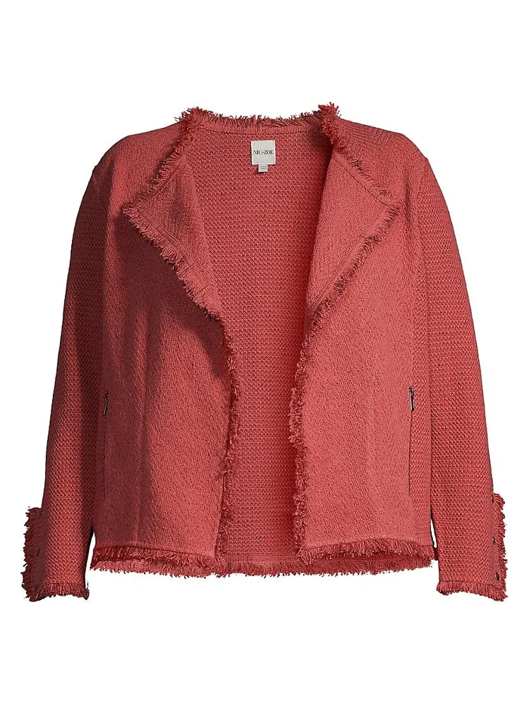 Knit Cotton-Blend Jacket