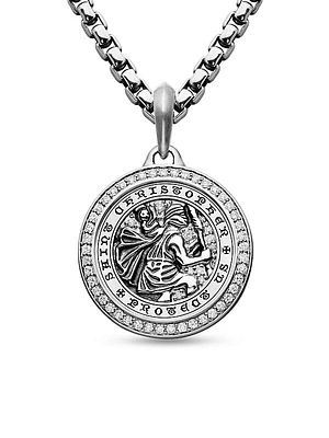 St. Christopher Amulet in Sterling Silver