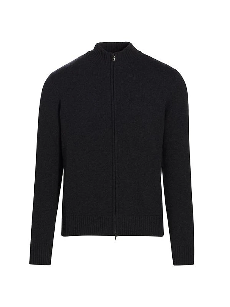 Parksville Cashmere Zip-Up Sweater