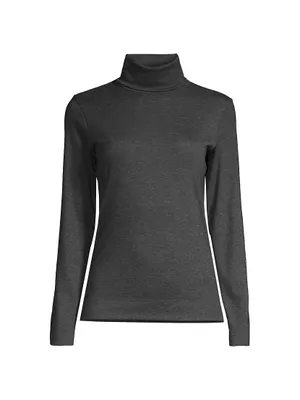 Long-Sleeve Turtleneck Top