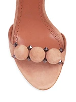 La Bombe 90MM Suede Sandals