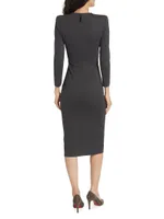 Tab Front Jersey Dress