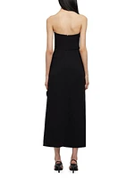 Keelan Strapless Bustier Midi-Dress