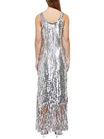 Ayala Sequin Fringe Dress