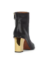 Rebecca 65MM Leather Ankle Booties