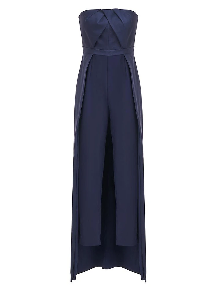 Valia Pleated Walk-Thru Jumpsuit