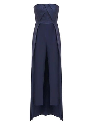 Valia Pleated Walk-Thru Jumpsuit